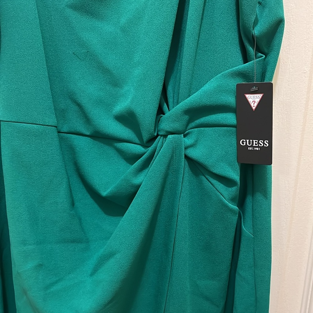 Guess Twist-Front Scuba-Crepe Sheath Dress - Picture 4 of 7